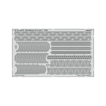 eduard 53314 1 350 uss midway cv 41 part 1 photo etched set for