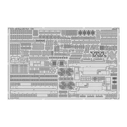 eduard 53318 1 350 uss wasp lhd 1 part 1 photo etch for trumpeter