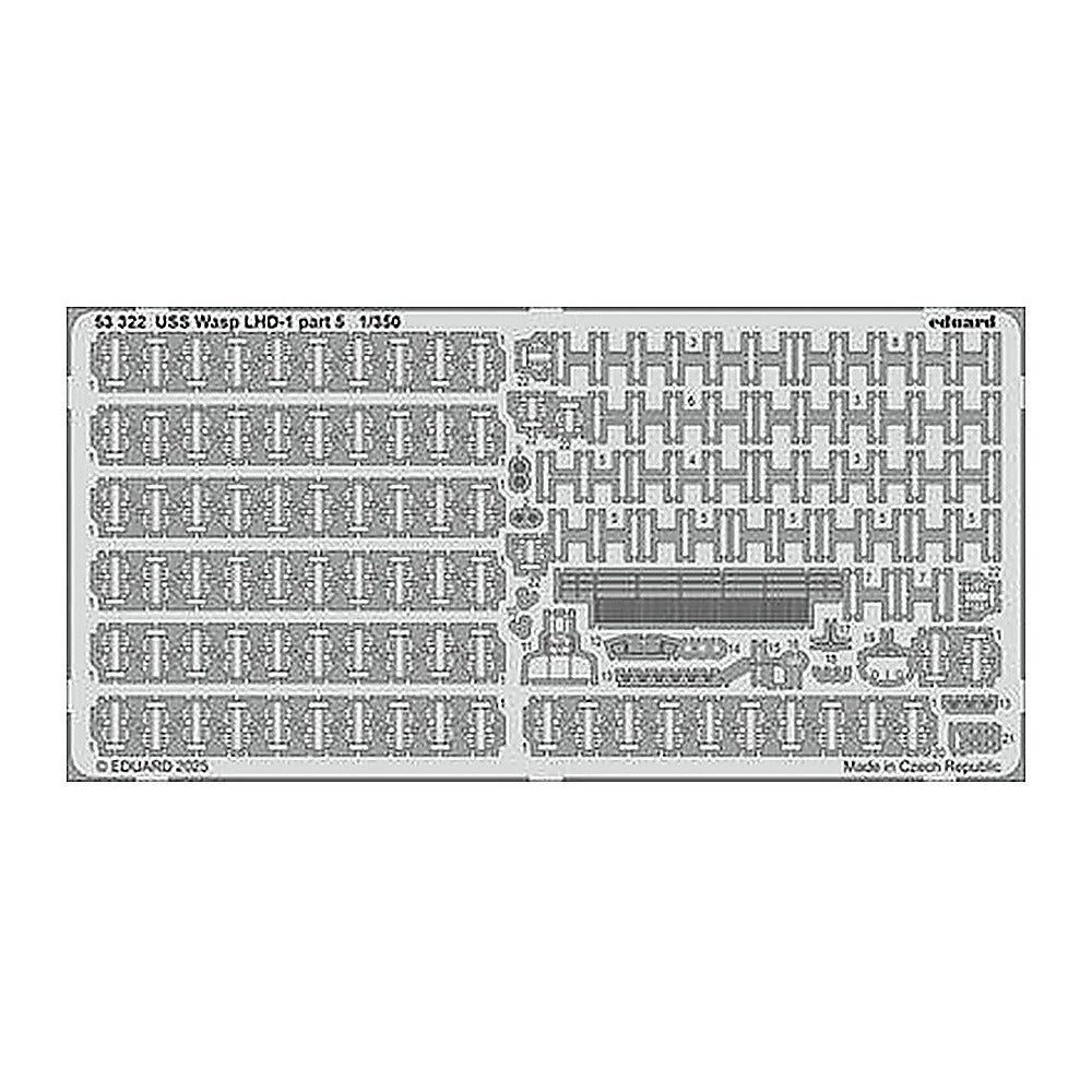 eduard 53322 1 350 uss wasp lhd 1 part 5 photo etched set for
