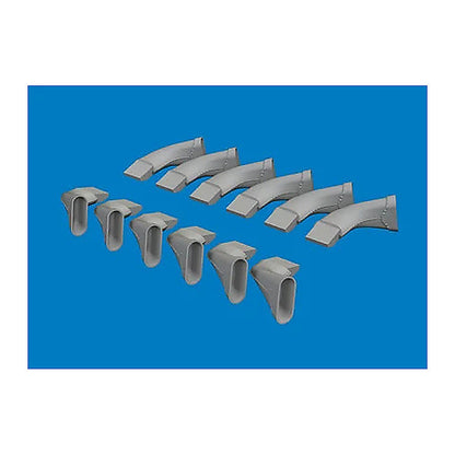eduard 624005 1 24 spitfire mk viii exhaust fishtail print brassin