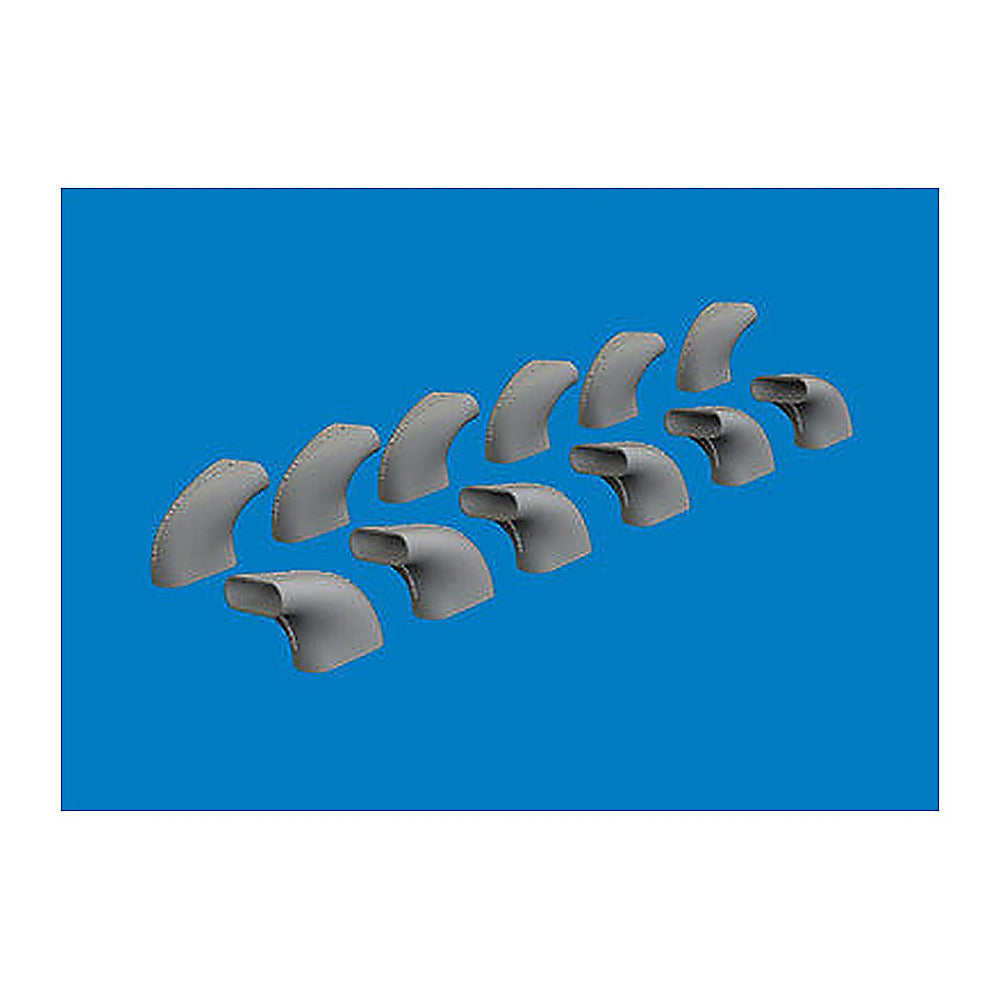 eduard 624011 1 24 brassin bf 109g 5 6 exhaust stacks print for airfix