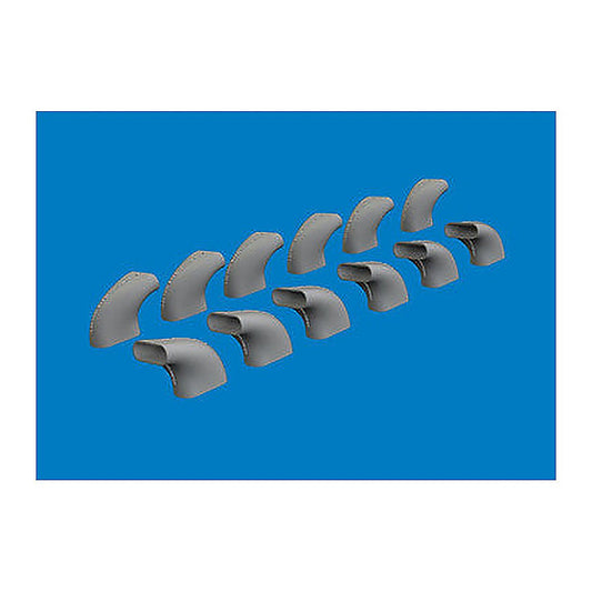 eduard 624011 1 24 brassin bf 109g 5 6 exhaust stacks print for airfix