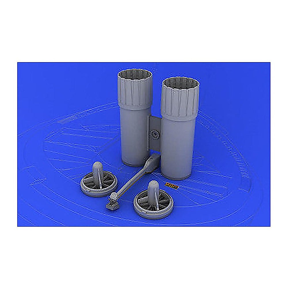 eduard 632010 1 32 f 4 exhaust nozzles late for tamiya pe resin