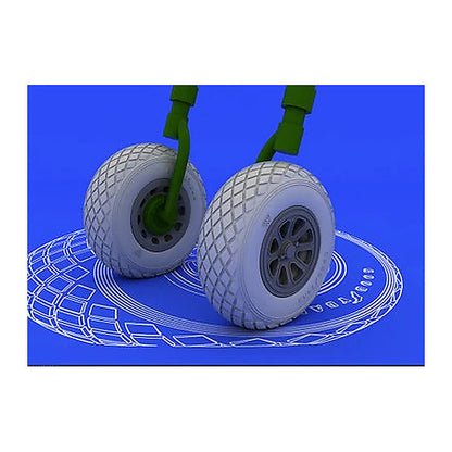 eduard 632015 1 32 p 51 wheels for tamiya resin