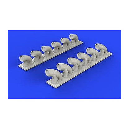 eduard 632081 1 32 p39q n exhaust stacks for kty resin