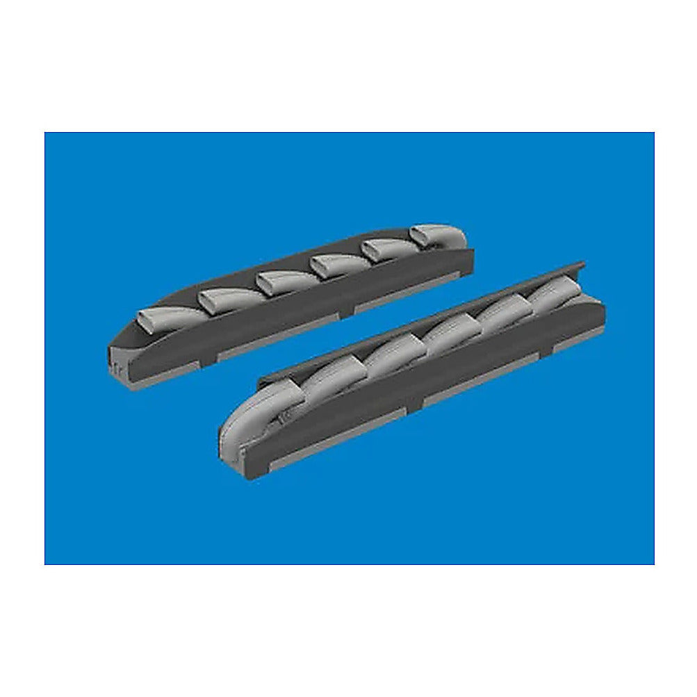 eduard 632207 1 32 bf 109k 4 exhaust stacks print brassin for kotare