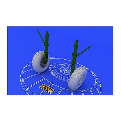 eduard 648052 1 48 bf110c d main undercarriage wheels for edu pe