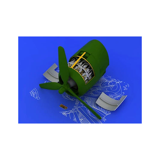 eduard 648056 1 48 engine for edu pe resin
