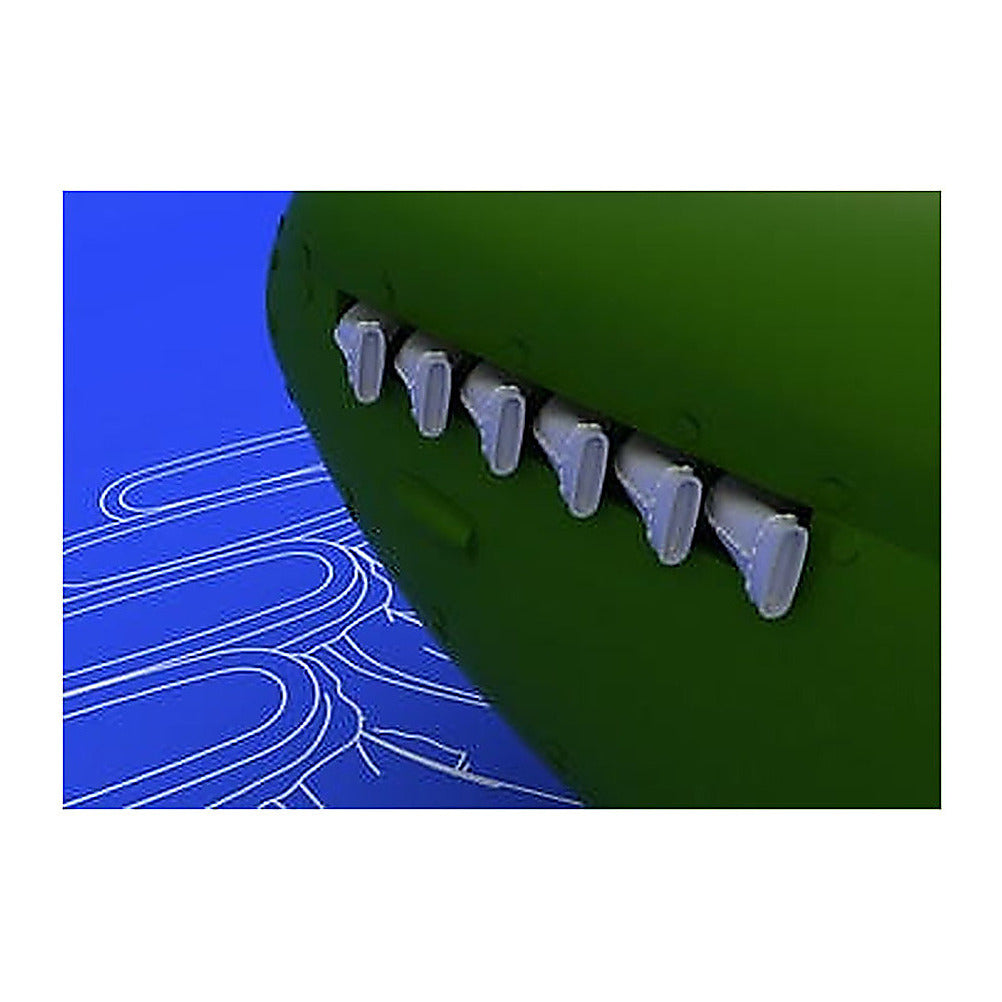 eduard 648099 1 48 spitfire exhaust stacks fishtail for edu resin