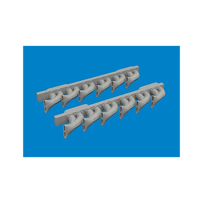 eduard 6481049 1 48 p 39 exhaust stacks fishtail print brassin for