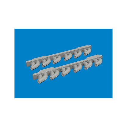 eduard 6481050 1 48 p 39 exhaust stacks rounded print brassin for
