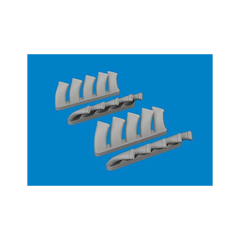 eduard 6481073 1 48 mosquito exhaust stacks print brassin for tamiya