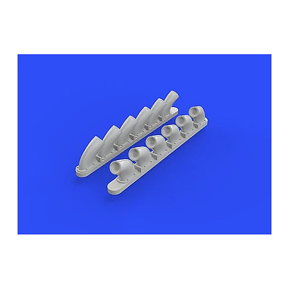 eduard 648271 1 48 p 40b exhaust stacks for air resin