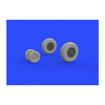 eduard 648290 1 48 f 14a late wheels for tamiya resin