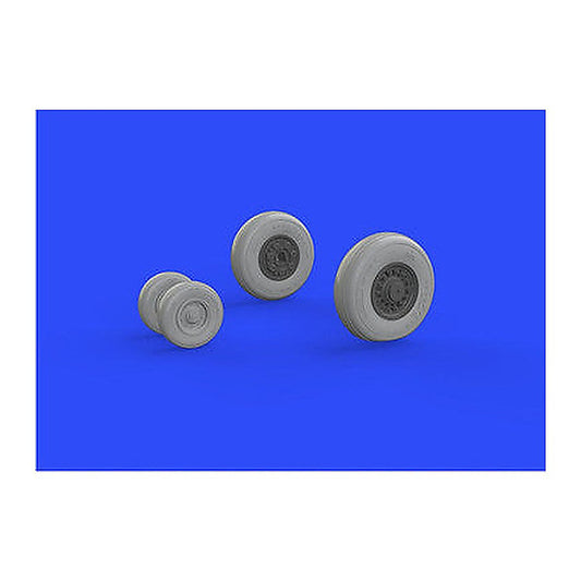 eduard 648290 1 48 f 14a late wheels for tamiya resin