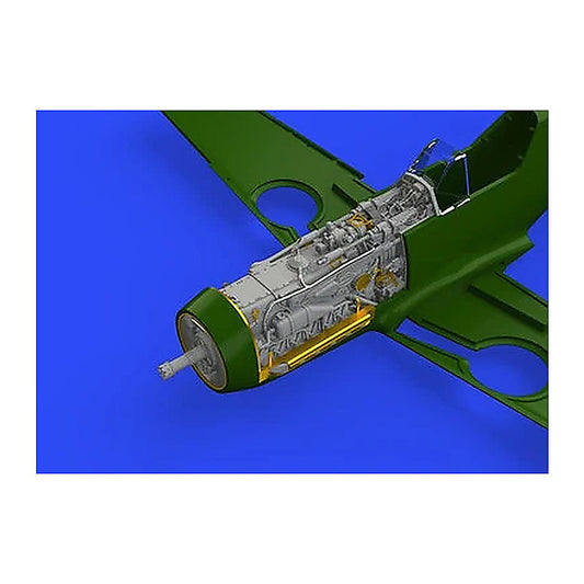 eduard 648300 1 48 engine fuselage guns for edu pe resin