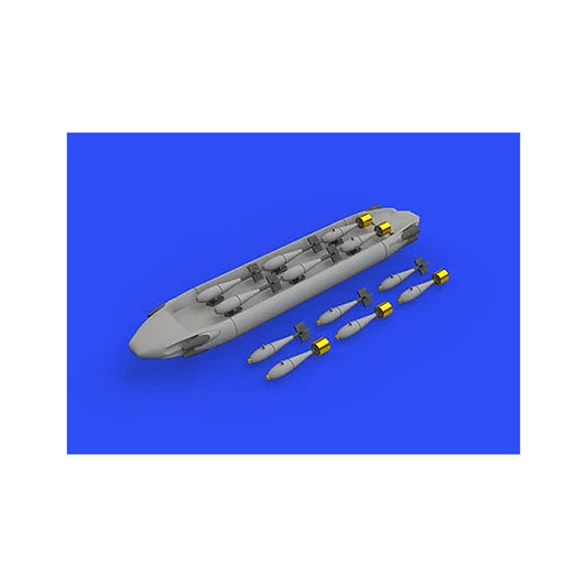 eduard 648566 1 48 dispenser w bdu33 mk 76 bombs pe resin