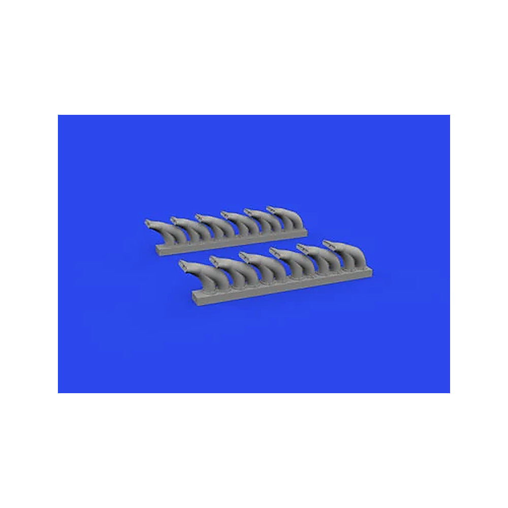 eduard 648958 1 48 p 39 exhaust stacks fishtail print brassin