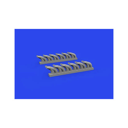 eduard 648958 1 48 p 39 exhaust stacks fishtail print brassin