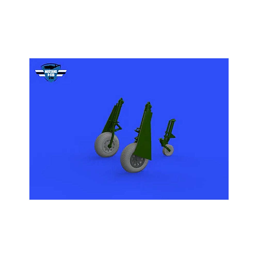 eduard 648988 1 48 p 51b c wheels cross tread 1 48