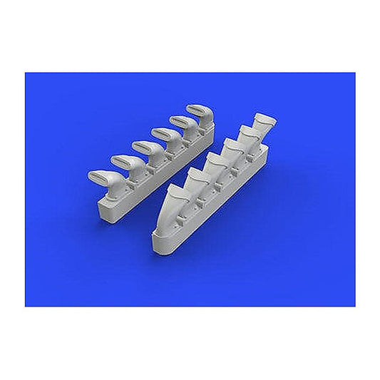 eduard 672110 1 72 spitfire exhaust stacks fishtail for edu resin