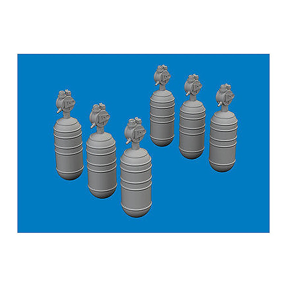 eduard 672396 1 72 wwii usaaf oxygen cylinder a 6 print brassin
