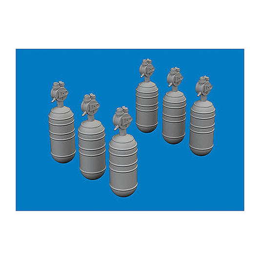 eduard 672396 1 72 wwii usaaf oxygen cylinder a 6 print brassin