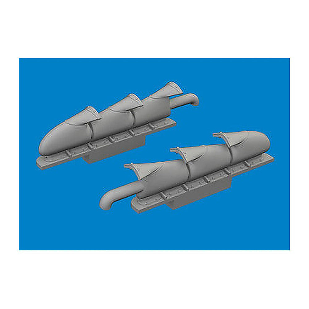 eduard 672409 1 72 spitfire mk v three stacks exhaust fishtail print