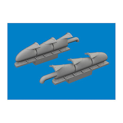 eduard 672409 1 72 spitfire mk v three stacks exhaust fishtail print