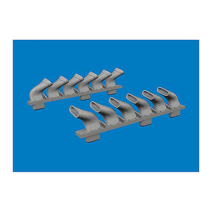 eduard 672435 1 72 spitfire mk v six stacks exhaust fishtail print