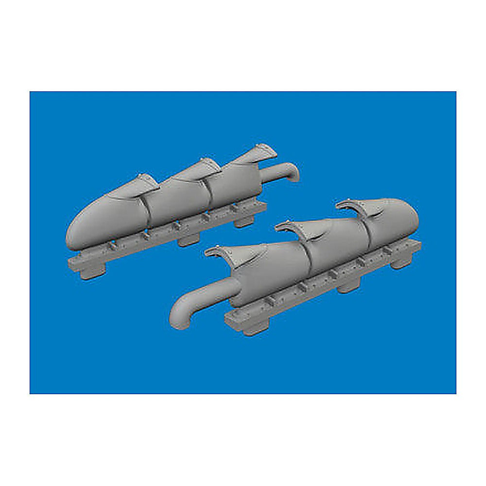 eduard 672440 1 72 spitfire mk v three stacks exhaust fishtail print