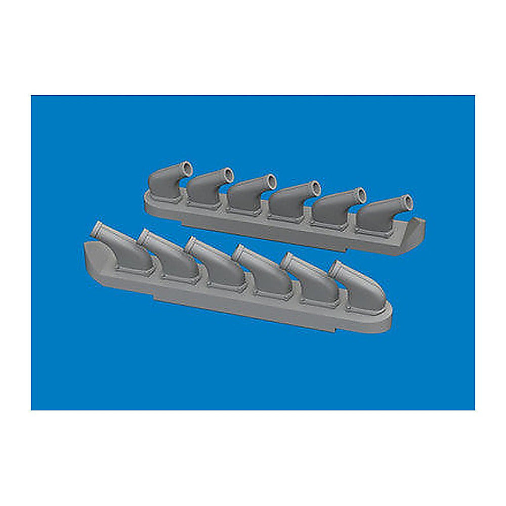 eduard 672445 1 72 p 51d exhaust stacks print brassin for arma hobby