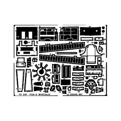 eduard 72221 1 72 buffalo for hasegawa photo etch detail set