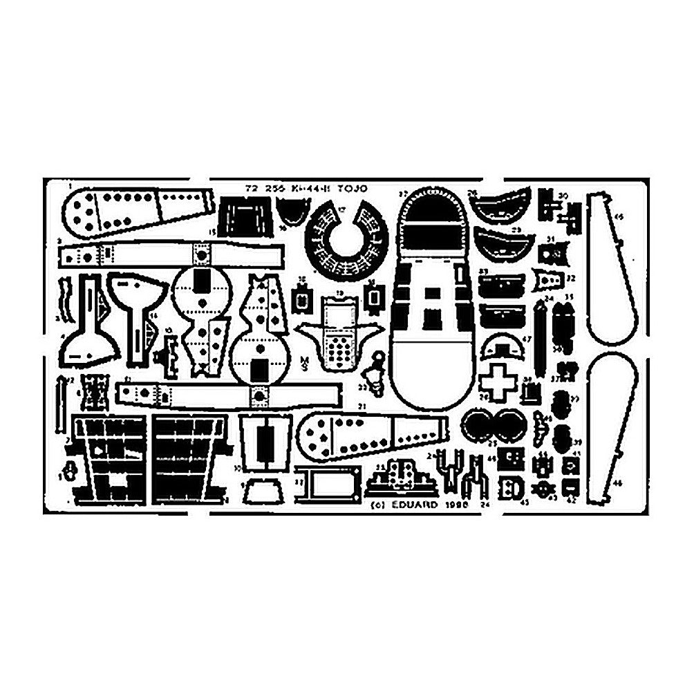 eduard 72255 1 72 ki 44 ii tojo for hasegawa