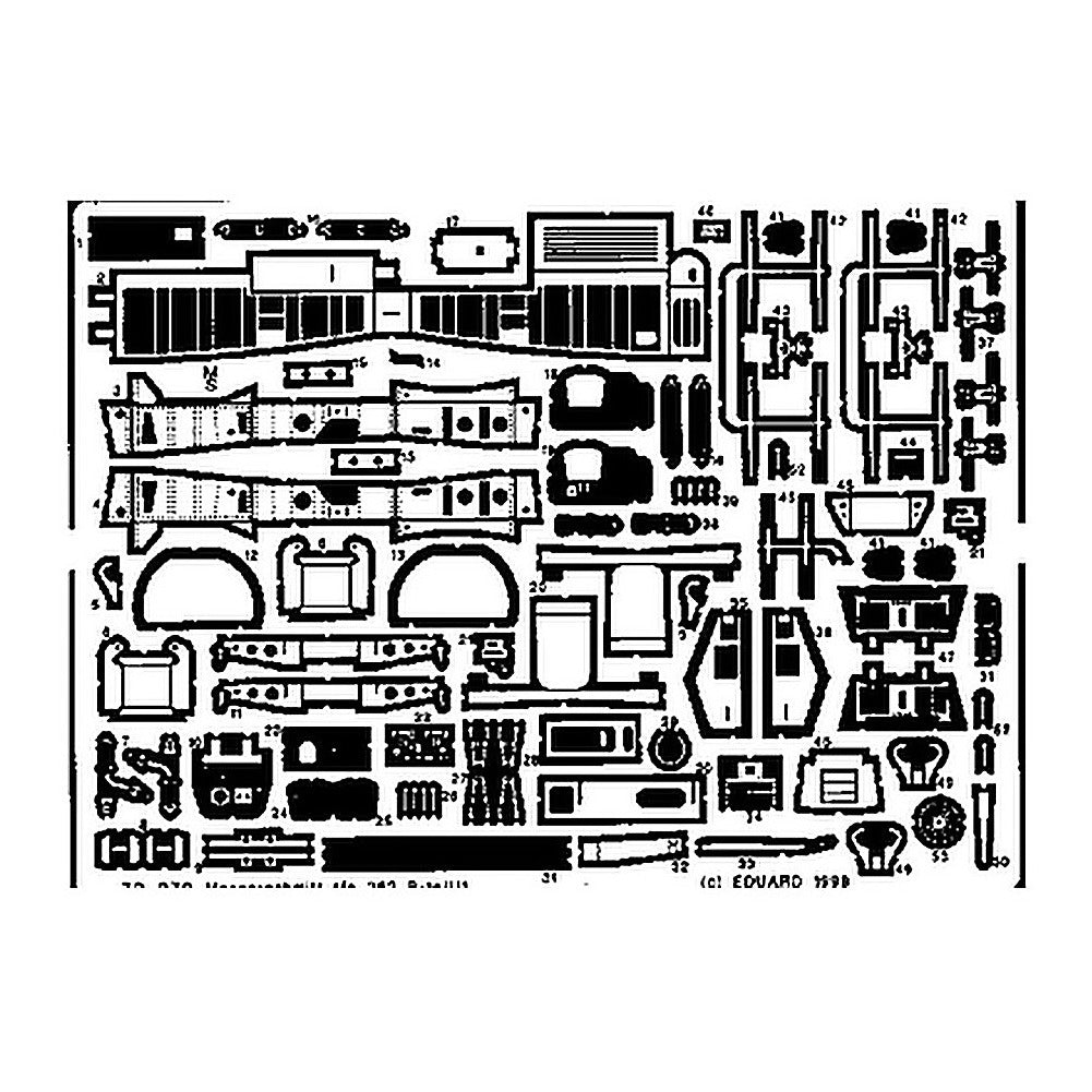 eduard 72270 1 72 me262b1a u1 for rmg photo etch detail set