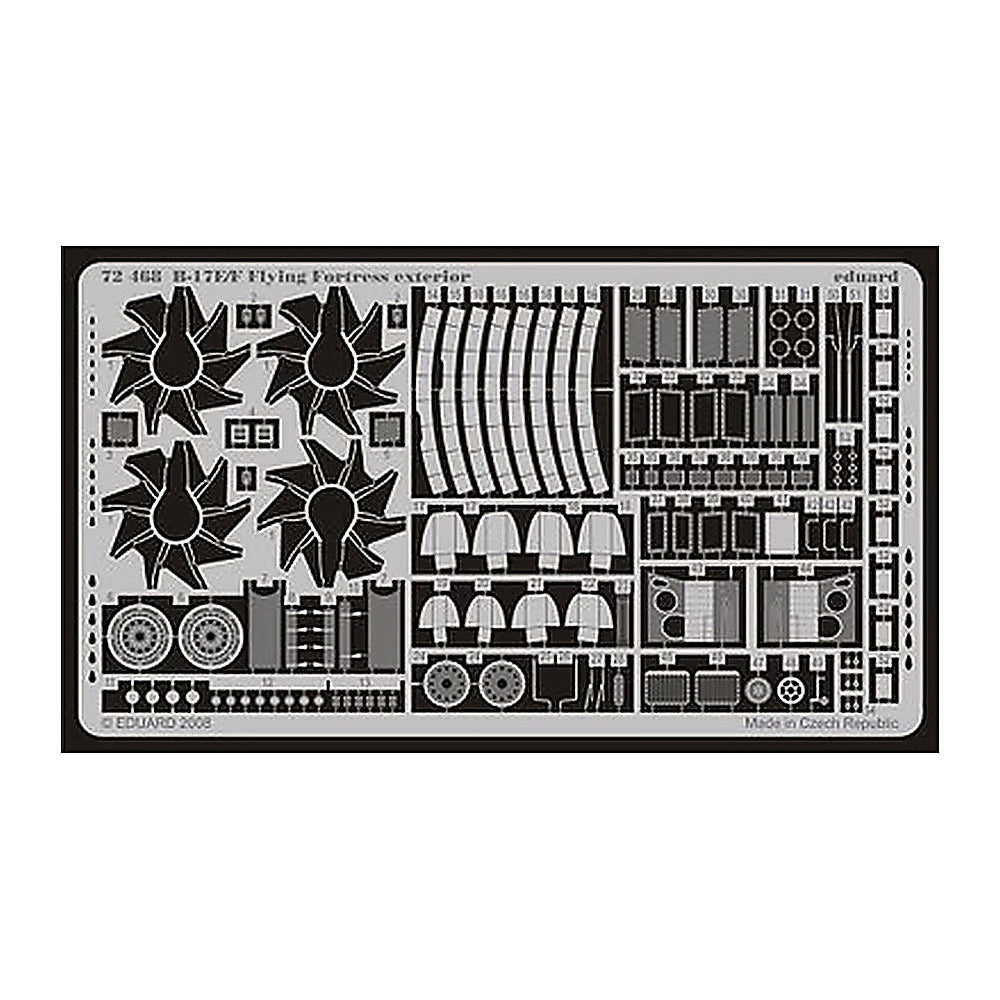 eduard 72468 1 72 b 17e f exterior for academy