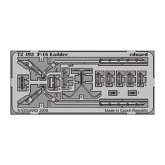 eduard 72493 1 72 f 16 ladder photo etch