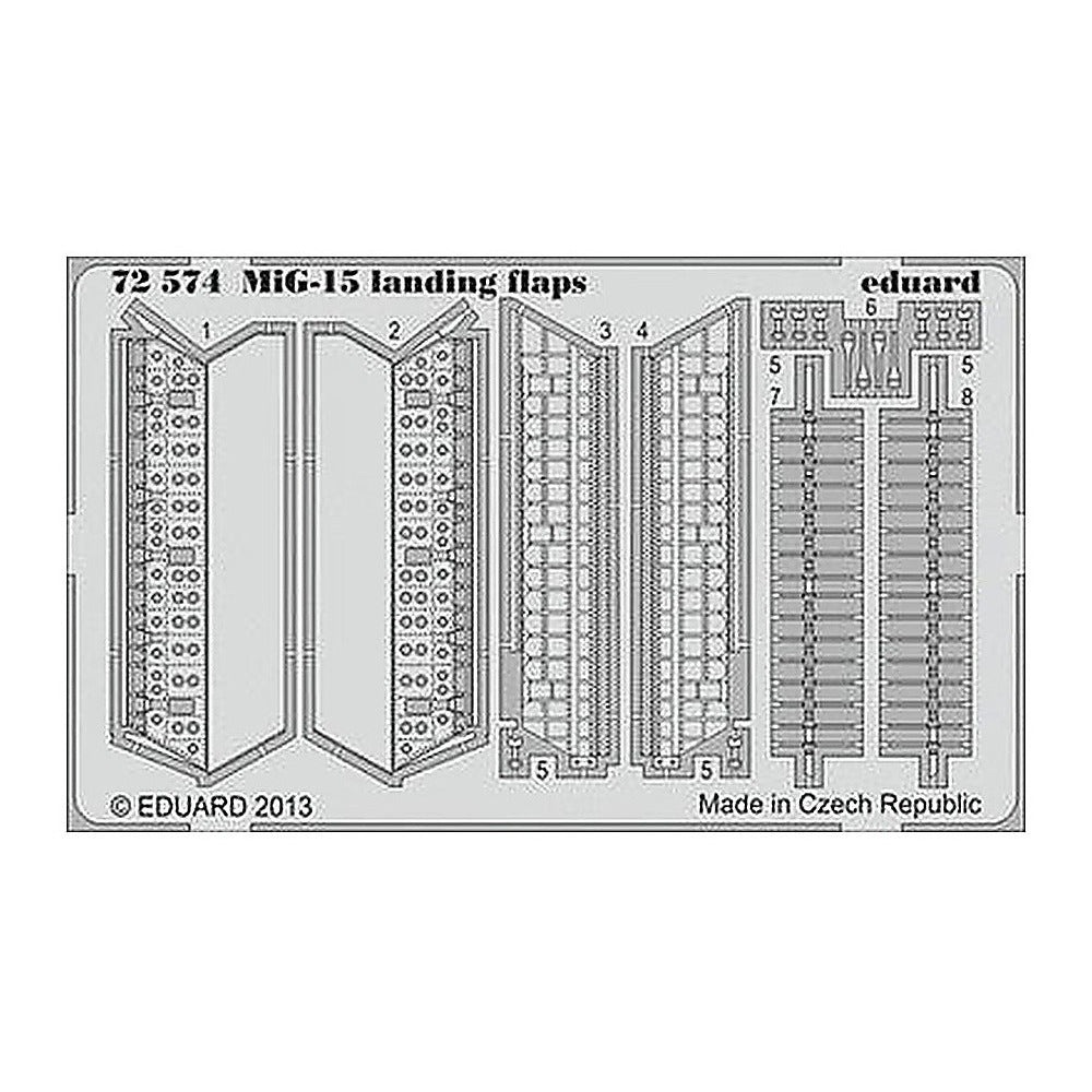 eduard 72574 1 72 mig 15 landing flaps for eduard