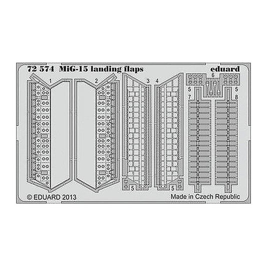 eduard 72574 1 72 mig 15 landing flaps for eduard