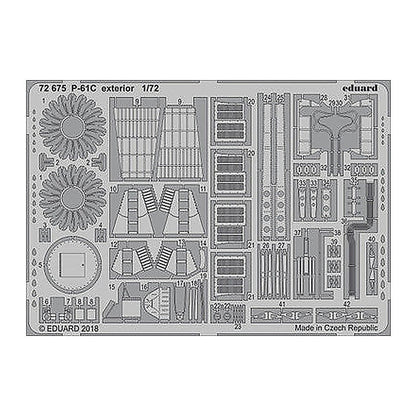 eduard 72675 1 72 p 61c exterior for hobby boss