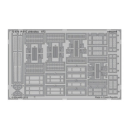 eduard 72676 1 72 p 61c airbrakes for hobby boss