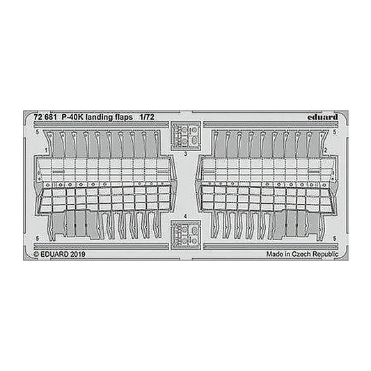 eduard 72681 1 72 p 40k landing flaps for special hobby