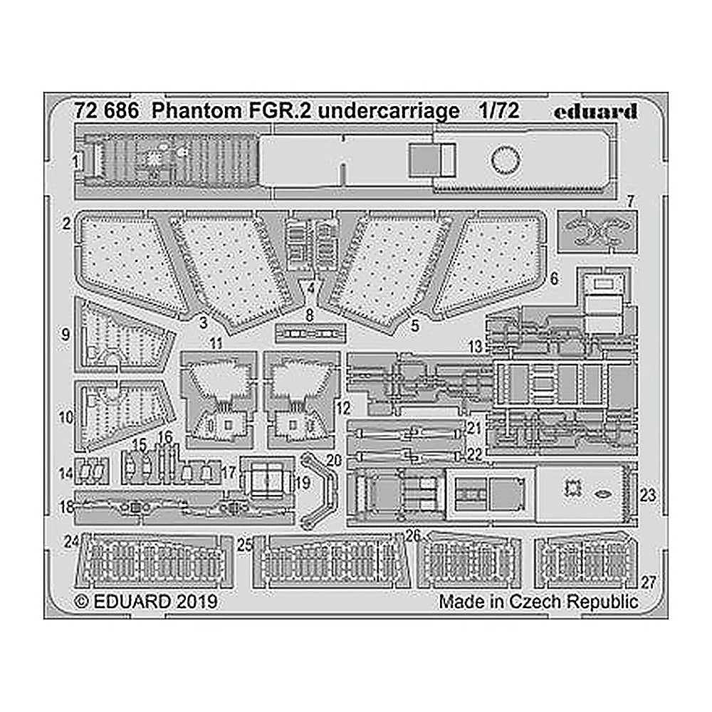 eduard 72686 1 72 phantom fgr 2 undercarriage photo etched set for