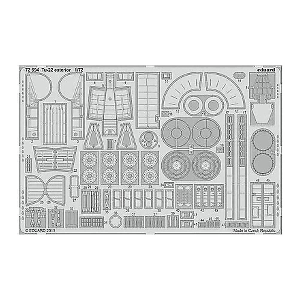 eduard 72694 1 72 exterior for trp photo etch detail set