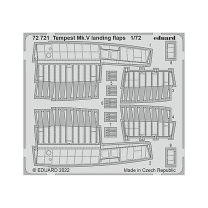 eduard 72721 1 72 tempest mk v landing flaps for airfix