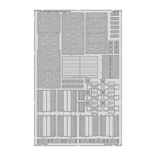 eduard 72724 1 72 stirling mk iii wings bomb bays for italeri