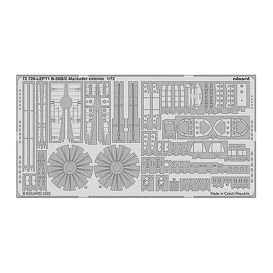 eduard 72726 1 72 b 26b c marauder exterior for hasegawa hobby 2000