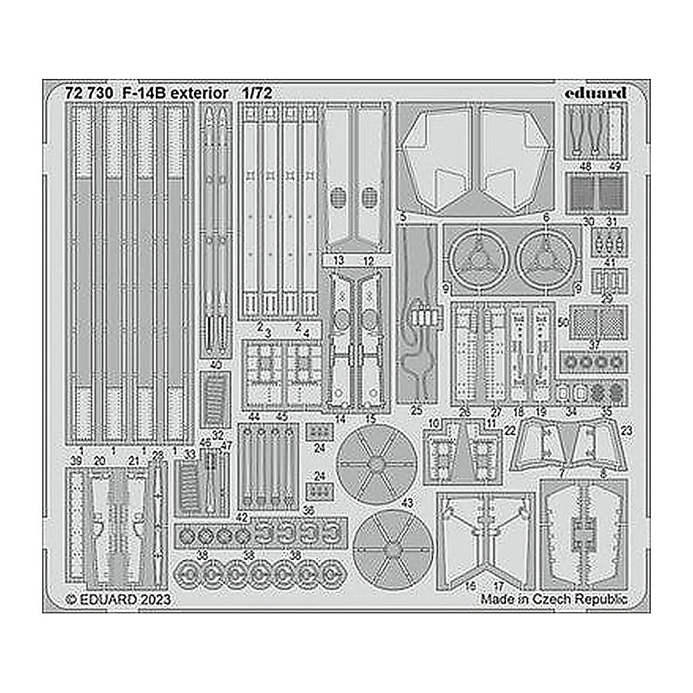 eduard 72730 1 72 f 14b exterior for academy