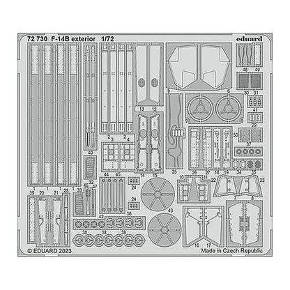 eduard 72730 1 72 f 14b exterior for academy