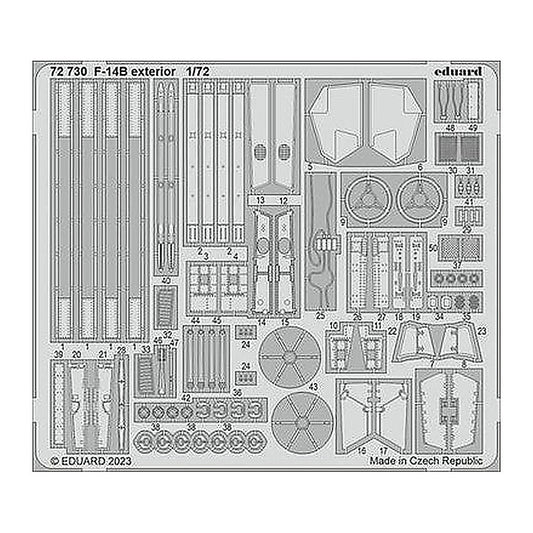 eduard 72730 1 72 f 14b exterior for academy